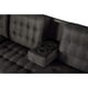 thumbnail image 3 of Sala Modular Doble Chaise Makora Marietta con Memory Foam Color Negro Lino Respaldo Reclinable de 3 Posiciones, 3 of 7