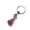 Red - Style3, variant on Drifting Bottle Charm Keychain - Drift Glass Message Bottle Key Ring - Light Green