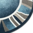 thumbnail image 4 of Home Dynamix Premium Rizzy Contemporary Abstract Border Area Rug, Blue/Grey, 7'8" Round, 4 of 4