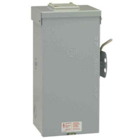 240 Volt Ac 2 Pole - GE Industrial TC10323R 3 Wire 2 Pole Non-Fusible Emergency Power Transfer Switch 240 Volt AC 100 Amp NEMA 3R Spec-Setter