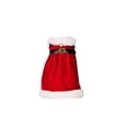 thumbnail image 2 of Toystoory Terciopelo Navidad botella de vino polvo vestido ropa con cinturón manga Universal Feliz Navidad decoración cubierta de comedor Kits de decoración para fiestas Vestido de camiseta Toystoory HA070138-02B, 2 of 6