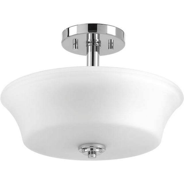 Progress Lighting P3644-15 2-100W Medium Base Semi-Flush Convertible, Polished Chrome