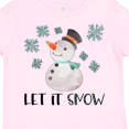 thumbnail image 4 of Inktastic Let It Snow Cute Snowman in Hat and Scarf Boys or Girls Toddler T-Shirt, 4 of 5