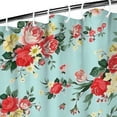 thumbnail image 3 of Pioneer Flower Floral Print Pattern Shower Curtain 36"x72" ,Bathroom Decorative Shower Curtains Set with 12 Hooks,Modern Waterproof Washable Shower Curtain, 3 of 6