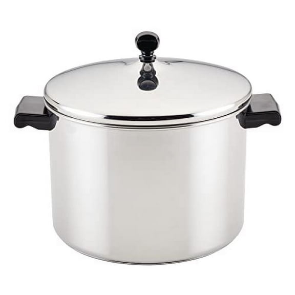 Farberware Classic Stainless Steel 8-Quart Stockpot with Lid, Stainless Steel Pot with Lid, Silver
