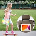 thumbnail image 6 of FJLBDE Case for iPad Pro 10.5 Inch / iPad Air 3rd Generation 2019 with Butterfly Stand, Shockproof Protective Tablet Cover with Pencil Holder Shoulder Strap for Kids Girls, Colourful RoseGold, 6 of 7