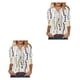 thumbnail image 3 of Sonducket Blusa de manga corta para mujer, Jersey holgado para niña, camisa para oficina, fiesta, fecha, Top de verano, ropa de moda Type17 NO17, 3 of 6