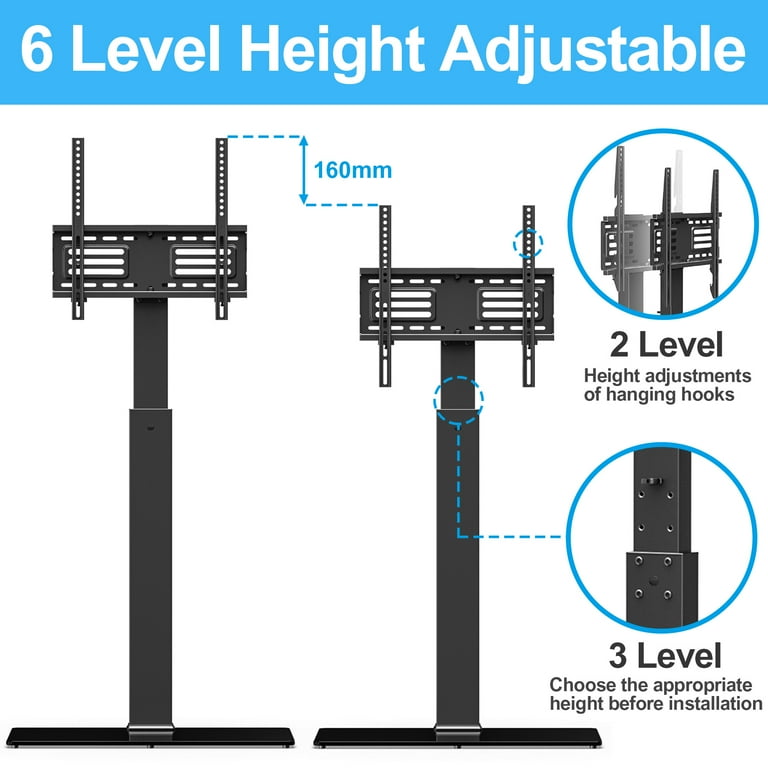 FITUEYES Floor TV Stand with Swivel Mount for up to 55 inch Samsung Vizio TCL LED LCD Flat Screen TVs TT106001MB FITUEYES Floor TV Stand with Swivel Mount for up to 55 inch Samsung Vizio TCL LED LCD Flat Screen TVs TT106001MB