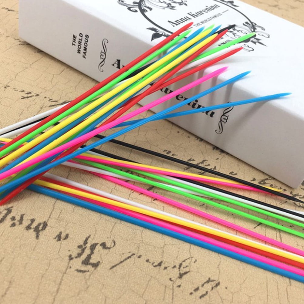 Gymnture 30pcs Classic Pickup Sticks for Kids Party Supplies (Mixed Color)