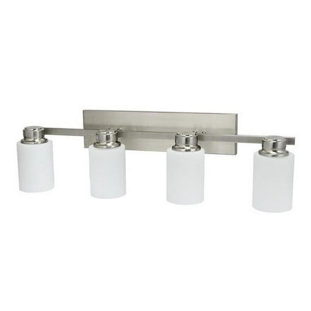 Miseno FLVL1004BN 60 W 4 Medium E-26 Vanity Light  Brushed Nickel