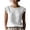 White, variant on Women's Classic Loose Fit Sleeveless Lace Blouse with Round Neck for Everyday and Travel, White, XL