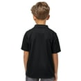 thumbnail image 4 of Paragon Youth Saratoga Performance Polo, Moisture-Wicking Microfiber Shirt, UPF 30+, Black, XS, 4 of 5