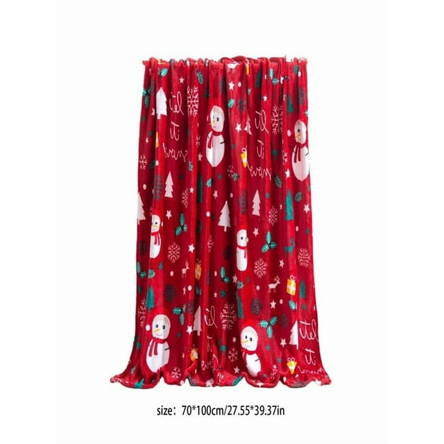 RKSTN Christmas Winter Throw Blankets, Reindeer, Warm Blanket for Couch & Bed, 39"x59", Christmas & Holiday Decor