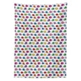 thumbnail image 2 of Colorful Tablecloth, Outline Snails with Cheerful Funny Vibrant Colored Shells on Plain Backdrop, Rectangle Satin Table Cover Accent for Dining Room and Kitchen, 52" X 70", Multicolor, by Ambesonne, 2 of 2