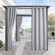 thumbnail image 1 of Cortinas para Exteriores RYB HOME Opacas, Impermeables, Gris Claro, 1 of 8