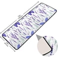 thumbnail image 2 of Dreamtimes Lavender Flowers Hallway Runner Rug 2'x6' Kitchen Rug with Rubber Backing Watercolor Floral Prin Non Slip Entryway Rug Runner Washable Soft Area Rug for Hallway Bedroom Kitchen Decor, 2 of 6