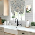 thumbnail image 5 of Blue Grey Seaports Balloon Curtains 63 Inch Length for Living Room/Bedroom, Vintage Ocean Anchor Shark Lighthouse Rod Pocket Privacy Door Curtains Decorative Tie Up Shade for Window 52"x63", 5 of 8