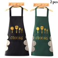 thumbnail image 2 of Coofit Kitchen Apron Funny Waterproof: 2PCS Cooking Apron Bib Apron with Pocket & Towel, 2 of 10