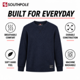 thumbnail image 4 of Southpole Boys Thermal Henley Shirt - Waffle Knit Warm Long Sleeve Boys Henley Shirt 2 Pack Casual Top, 4 of 7