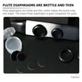 thumbnail image 3 of Shisuyan Flute Diaphragms 1 Set Black Food Grade Plastic for Musical Accompaniment, 3 of 8