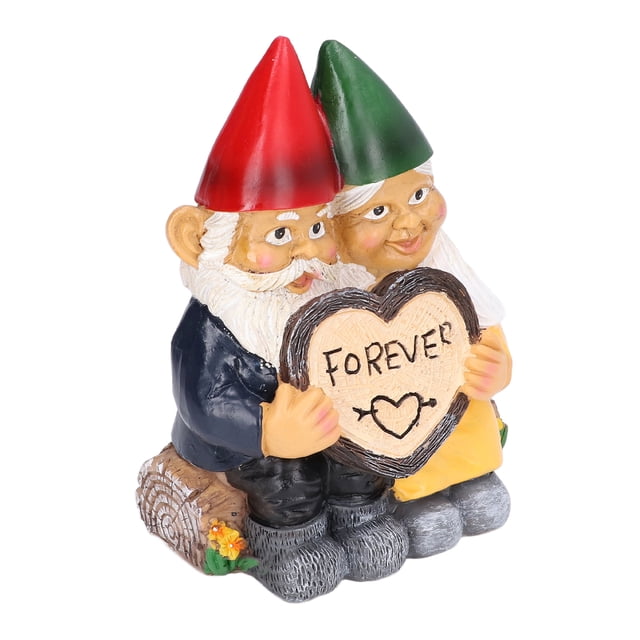 Estatuilla De Pareja De Gnomo De Jardín, Decoración Moderna De Pareja De Gnomo De Resina, Hogar Multiusos único Para Oficina, Hogar, Jardín
