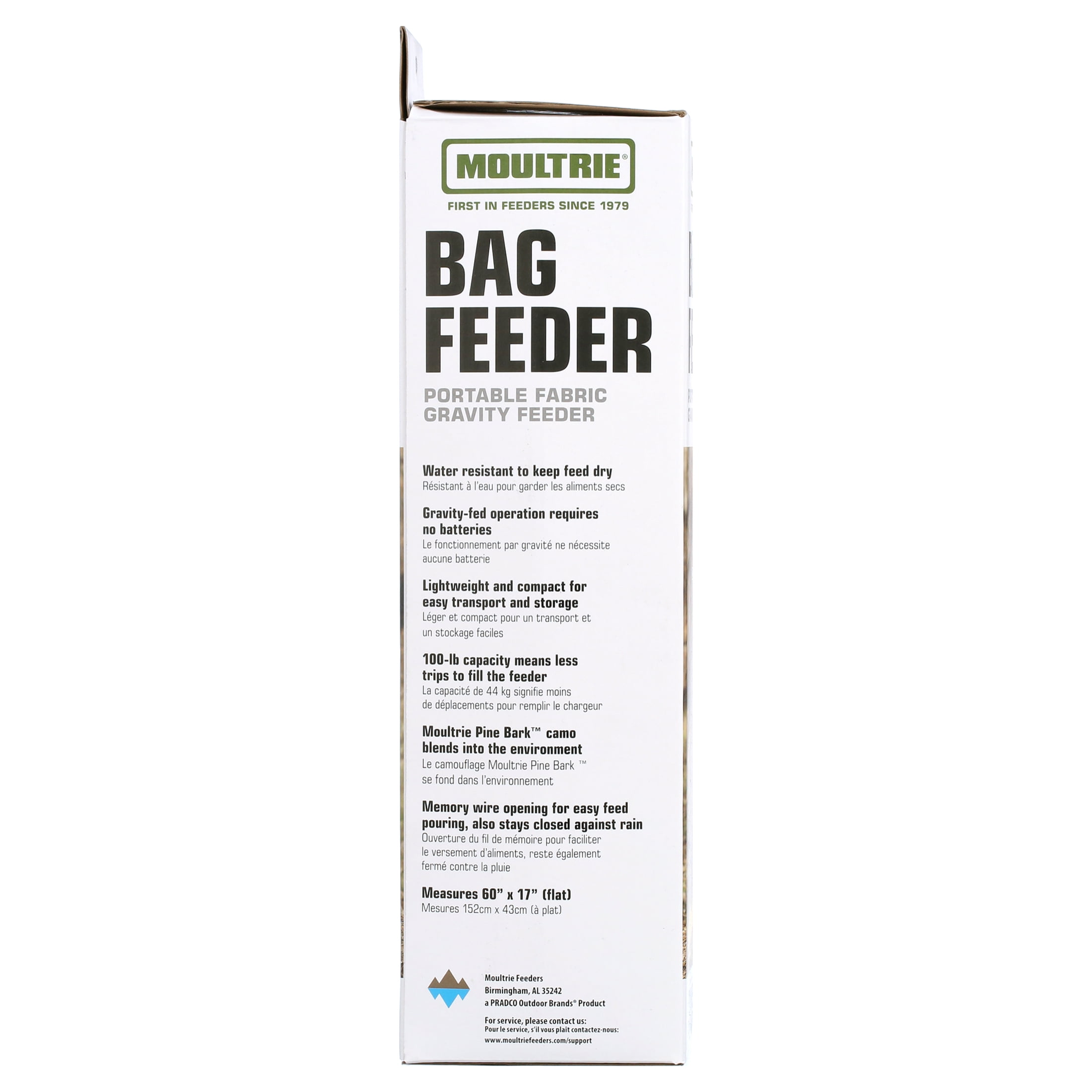 Moultrie 100lb Gravity Feeder Bag - Tree Mount Gravity Feeder - No Battery Needed - Easy Setup