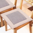 thumbnail image 7 of Pebbuoy Chair Cushion with Straps No Slip Thicken Breathable Color-Blocked Design Chair Pad New Chinese Style Seat Cushion with Machine Washable Cover for Indoor Outdoor Use, 7 of 7