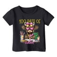 thumbnail image 1 of Chemises pour Tout-Petits Garçon Fille Mode Décontractée Imprimé Col Rond Manches Courtes T-Shirt Hauts pour Filles, T-Shirts Noirs 8 Ans-9 Ans, 1 of 4