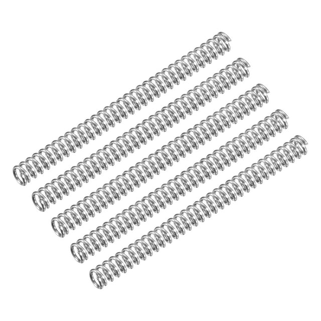 Unique Bargains Compression Spring, 5 Pack 304 Stainless Steel, 3mm OD, 0.5mm Wire, 35mm Length