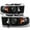 Solid Matte Black Paint Housing, variant on AKKON - For Dodge Ram 1500/2500/3500 Sport Clear Dual LED Ring Projector Replacement Headlights Left/Right