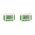 thumbnail image 1 of Reloj digital LCD Injueey con cinco alarmas Recordatorio de pastillas 2piezas Verde, 1 of 6