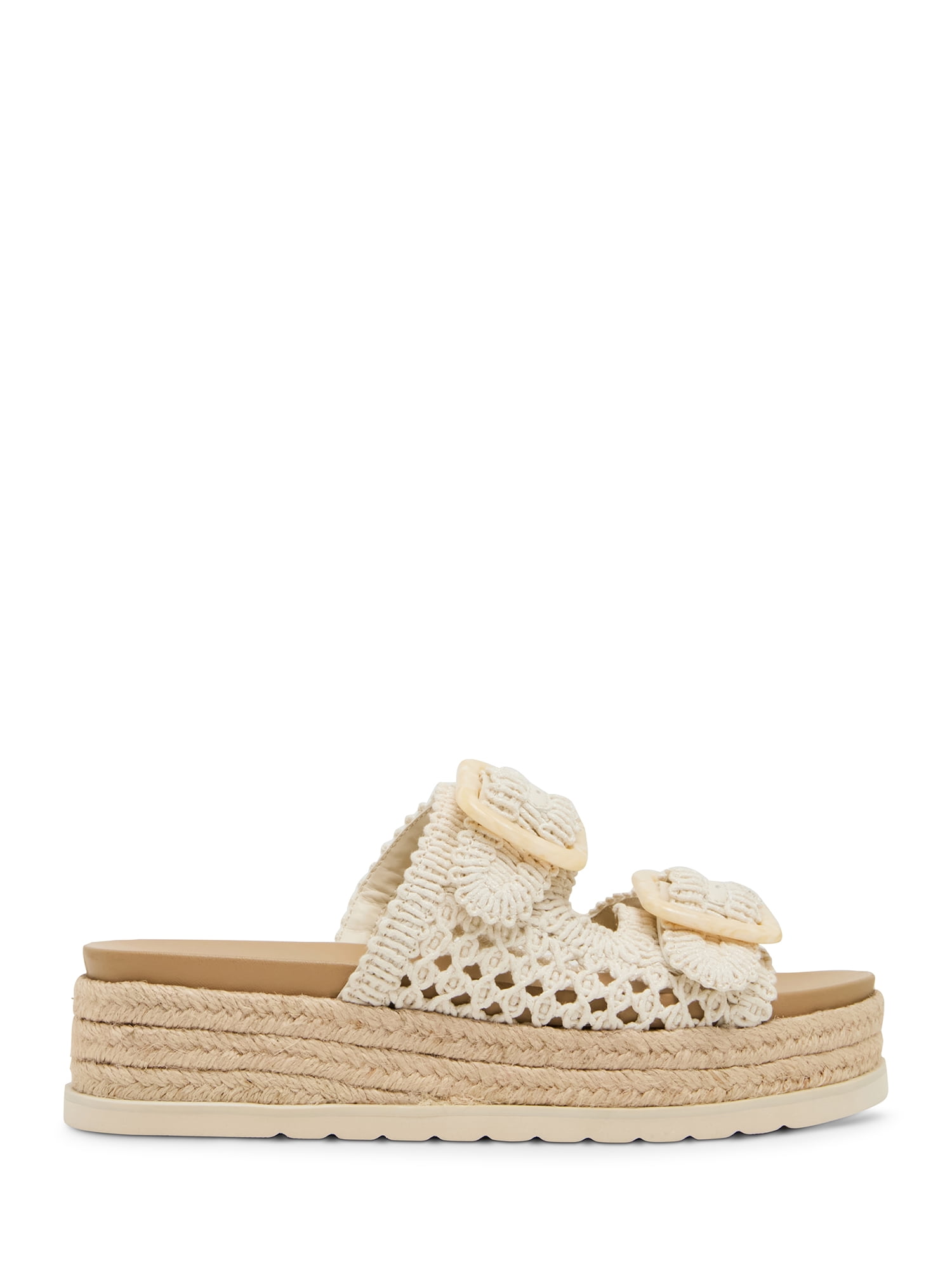 Madden Girl Women's Annika Two Strap Crochet Platform Sandal