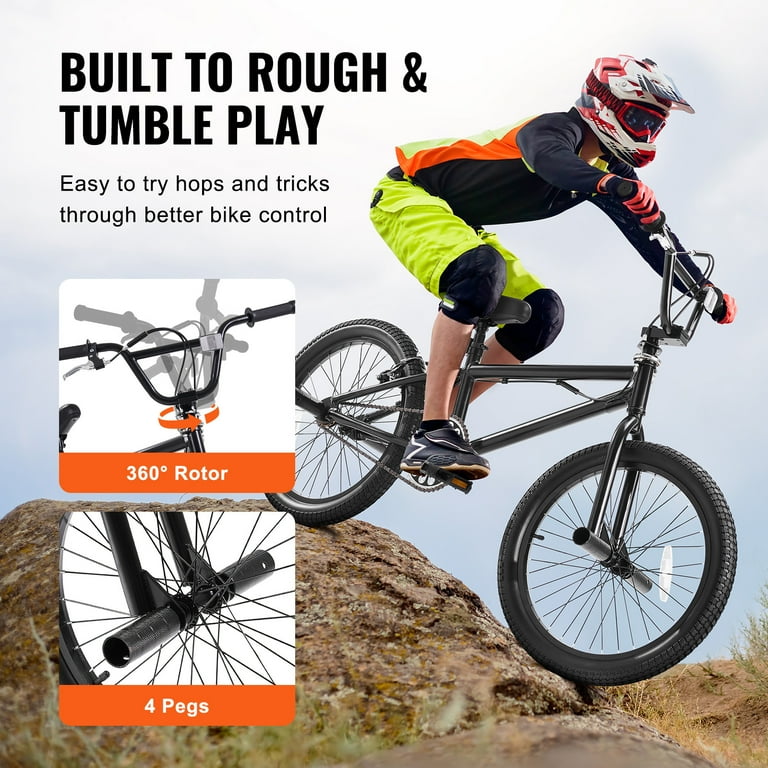 KFFKFF Stunt BMX Bike, 20-Inch Wheel, 360° Rotating Feature KFFKFF Stunt BMX Bike, 20-Inch Wheel, 360° Rotating Feature