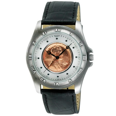 - Men's Wheat Penny Antique Silver Coin Watch