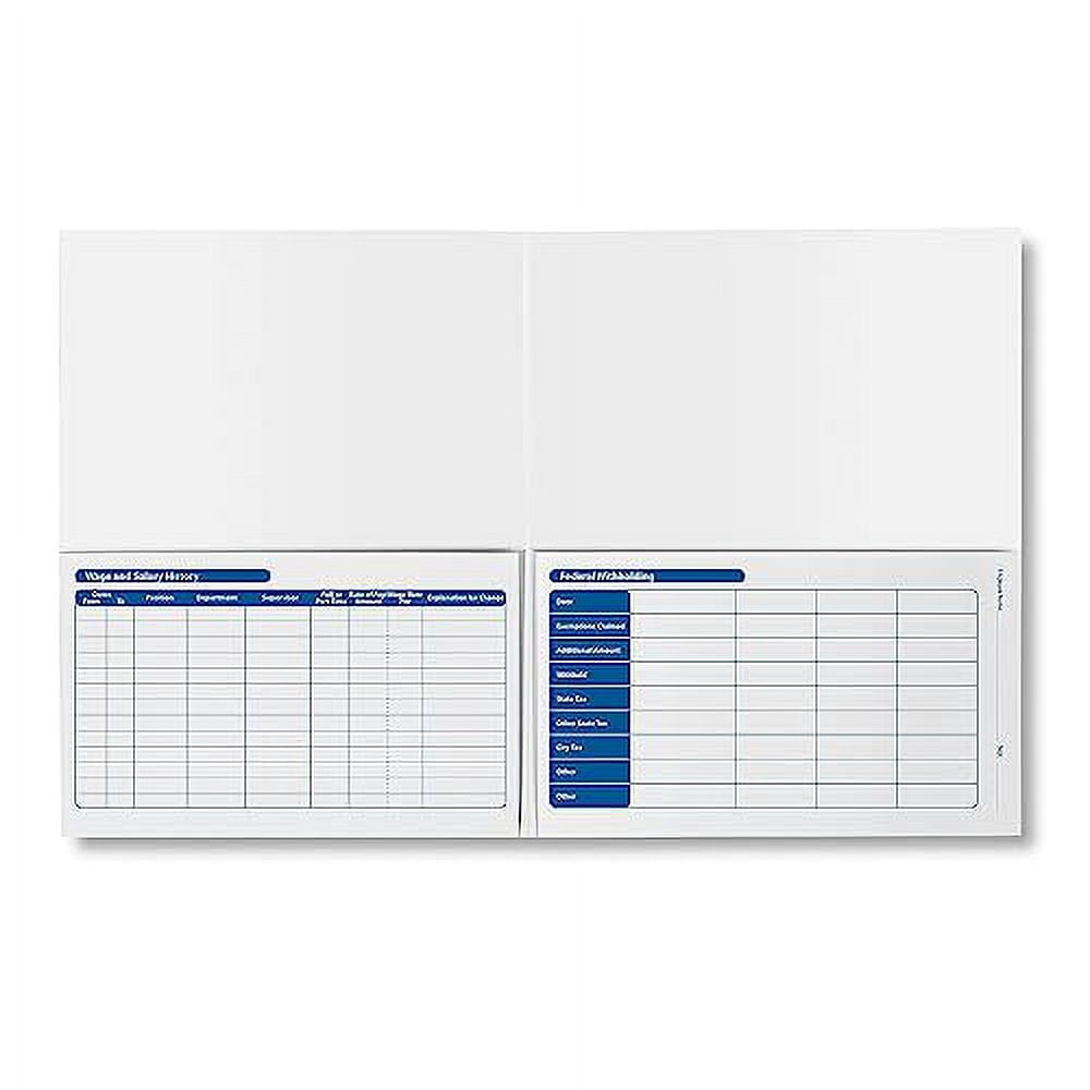 Confidential Employee Record Folder - 25 Pack, 9.5" X 11.5", For Secure Storage Of Payroll & Performance Files