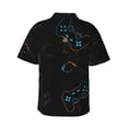 thumbnail image 4 of Xecao Game Time print Hawaiian shirt - a stylish short-sleeve button-down for men, perfect for casual beach and tropical outings., 4 of 9