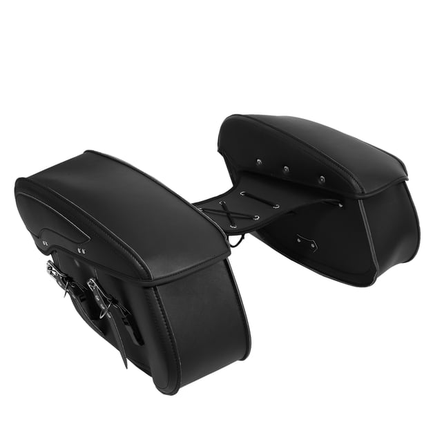Alforja para motocicleta Unique Bargains 1 Par Negro 44x13x36cm