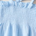 thumbnail image 6 of Tiijoy Girl Summer Outfits Solid Sleeveless Strap Peplum Top Shorts Set, Sizes 9-12 Months, 6 of 8