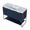 thumbnail image 2 of Yesfashion 48" Bathroom Vanity with Resin Sink,Bathroom Cabinet with Storage Drawer Doors,Freestanding Bathroom Cabinet with Undermount Ceramic Basin, 2 of 10