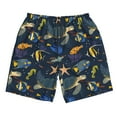 thumbnail image 3 of Uemuo Undersea Animals Pattern Men's Swim Trunks Hawaiian Beach Bathing Suit Swimsuits Beach Quick-Dry Shorts with Pockets-XX-Large, 3 of 9