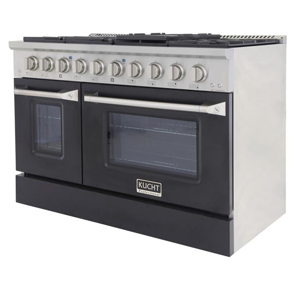 Pemberly Row 48" 6.7 cu. ft. Dual Fuel Range for Propane Gas in Black