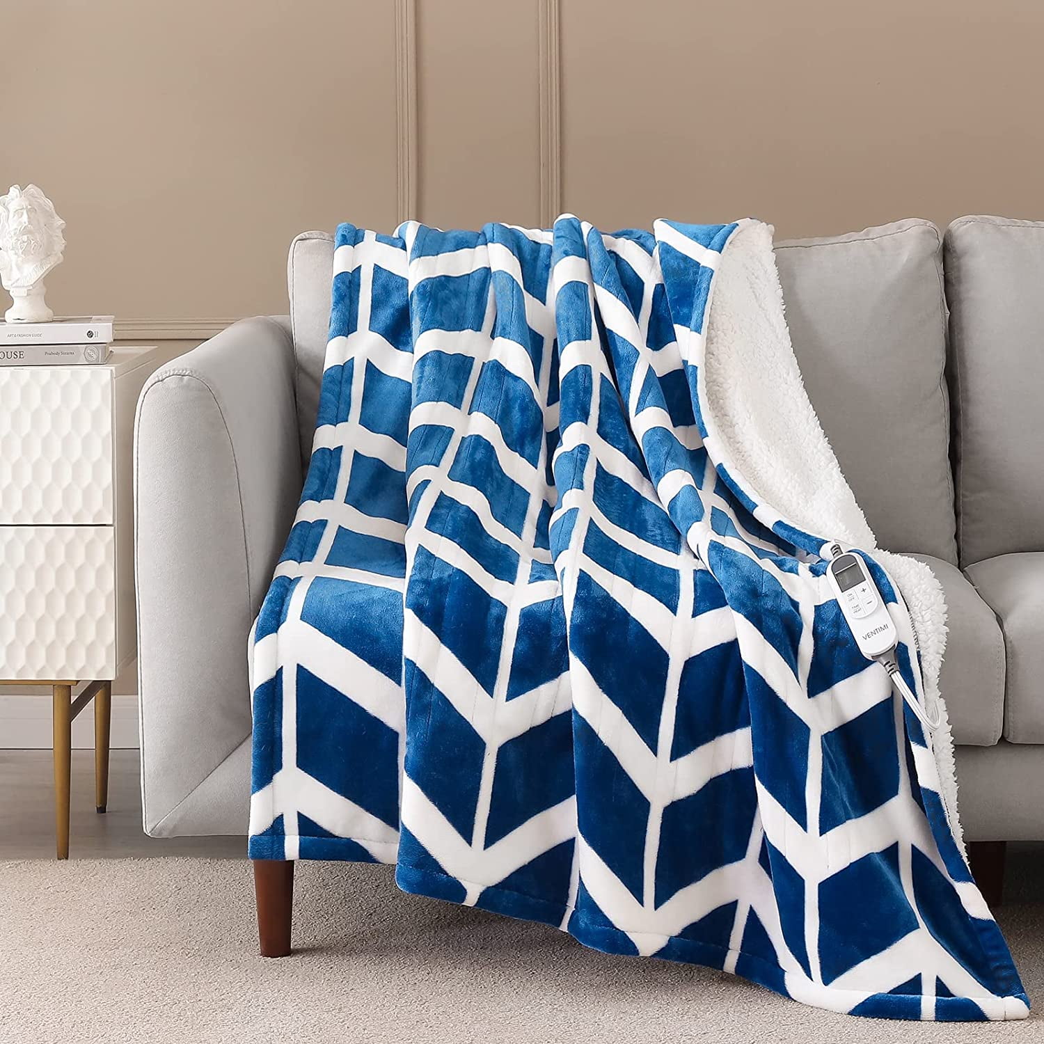 Heated Blanket Electric Throw, with 10 Heating Levelsu00261-12 Hours Auto  Off,50x60 - Walmart.com