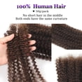 thumbnail image 4 of Afro Kinky Curly Human Hair Bulk for Permanent  /Twists/Braids - Repair  Afro Kinky Human Hair - 1 Pack 50 Gram (4#, 10inch), 4 of 6