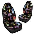 thumbnail image 3 of POLERO Trippy Mushroom Galaxy Print Car Front Seat Covers Full Set of 2, Waterproof Stretchy Automotive Interior Accessories Universal Fit Most Vehicles, 3 of 7