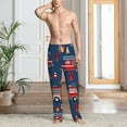 thumbnail image 4 of Salouo Fire Truck 1 Print Pajama Pants for Men, Lounge Pants Elastic Waistband Casual Men's sleepwear Loungewear Sleep Pajama Pant -Medium, 4 of 7