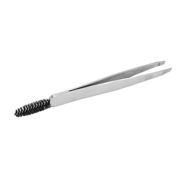 Pinzas de precisión BuyWeek para cejas con punta oblicua acero inoxidable