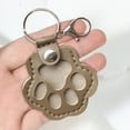 thumbnail image 4 of Pyaiiner Leather Cat Paw Keychain with Fur Compartment Memorial Pet Keepsake for Storing Fur Ashes or Whiskers, 4 of 6