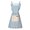 Blue, variant on Elastic Waist Apron Ornamental Lace Flouncing Fabric For Home Cooks And Caterers