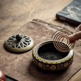 ckepdyeh Ceramic Incense Burner Holder,Coil Cones Stick Incense Home
