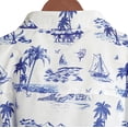 thumbnail image 6 of LA LEELA Men's Summer Beaches Button Down Tops Vacation Cruise Hawaiian Shirt for Men Stylish Party Short Sleeve Shirts XXL Tropical, White, 6 of 6